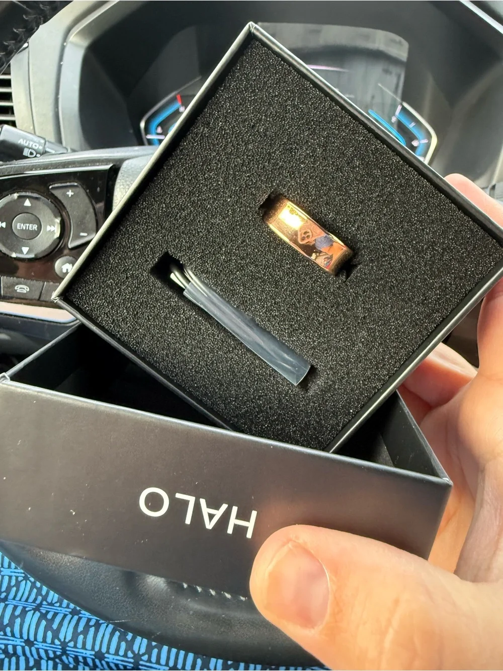 Halo Rose Gold Smart Ring size 11